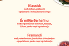 Lambahryggur fylltur (hálfur)